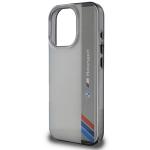 Carcasa BMW Motosport IML Vertical Stripe compatibila cu iPhone 16 Pro Gray 4 - lerato.ro