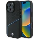 Carcasa BMW Signature Leather Textured Line MagSafe compatibila cu iPhone 16 Pro Black 7 - lerato.ro