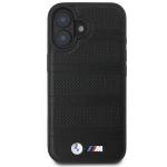 Carcasa BMW M Perforated Stitched Line MagSafe compatibila cu iPhone 16 Black 2 - lerato.ro