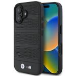 Carcasa BMW M Perforated Stitched Line MagSafe compatibila cu iPhone 16 Black 8 - lerato.ro