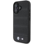 Carcasa BMW M Perforated Stitched Line MagSafe compatibila cu iPhone 16 Black 6 - lerato.ro