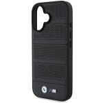 Carcasa BMW M Perforated Stitched Line MagSafe compatibila cu iPhone 16 Black 4 - lerato.ro