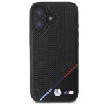 Carcasa BMW M Perforated Tricolor Line MagSafe compatibila cu iPhone 16 Black 2 - lerato.ro