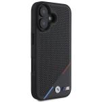 Carcasa BMW M Perforated Tricolor Line MagSafe compatibila cu iPhone 16 Black 8 - lerato.ro