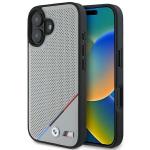 Carcasa BMW M Perforated Tricolor Line MagSafe compatibila cu iPhone 16 Gray 5 - lerato.ro