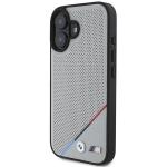 Carcasa BMW M Perforated Tricolor Line MagSafe compatibila cu iPhone 16 Gray 4 - lerato.ro
