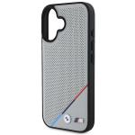 Carcasa BMW M Perforated Tricolor Line MagSafe compatibila cu iPhone 16 Gray 7 - lerato.ro