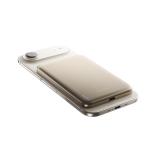 Baterie externa portabila BMX SolidSafe Air Titanium, 5000 mAh, 20W, Incarcare Wireless 15W, USB-C, Gold 3 - lerato.ro