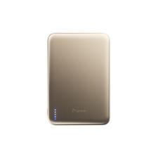 Baterie externa portabila BMX SolidSafe Air Titanium, 5000 mAh, 20W, Incarcare Wireless 15W, USB-C, Gold