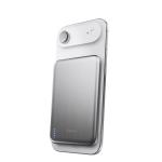 Baterie externa portabila BMX SolidSafe Air Titanium, 5000 mAh, 20W, Incarcare Wireless 15W, USB-C, Silver 5 - lerato.ro
