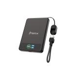 Baterie externa portabila BMX SolidSafe 5K Solid-State, 5000 mAh, 20W, Incarcare Wireless 15W, Display LCD, USB-C, Negru 4 - lerato.ro