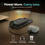 Baterie externa portabila BMX SolidSafe 5K Solid-State, 5000 mAh, 20W, Incarcare Wireless 15W, Display LCD, USB-C, Negru 10 - lerato.ro