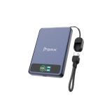 Baterie externa portabila BMX SolidSafe 5K Solid-State, 5000 mAh, 20W, Incarcare Wireless 15W, Display LCD, USB-C, Albastru 6 - lerato.ro