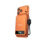 Baterie externa portabila BMX SolidSafe 5K Solid-State, 5000 mAh, 20W, Incarcare Wireless 15W, Display LCD, USB-C, Portocaliu 5 - lerato.ro