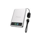 Baterie externa portabila BMX SolidSafe 5K Solid-State, 5000 mAh, 20W, Incarcare Wireless 15W, Display LCD, USB-C, Silver 4 - lerato.ro