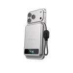 Baterie externa portabila BMX SolidSafe 5K Solid-State, 5000 mAh, 20W, Incarcare Wireless 15W, Display LCD, USB-C, Silver 6 - lerato.ro