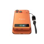 Baterie externa portabila BMX SolidSafe 10K Solid-State, 10000 mAh, 30W, Incarcare Wireless 15W, Display LCD, USB-C, Portocaliu 6 - lerato.ro