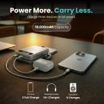 Baterie externa portabila BMX SolidSafe 10K Solid-State, 10000 mAh, 30W, Incarcare Wireless 15W, Display LCD, USB-C, Silver 9 - lerato.ro