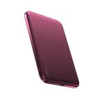 Baterie externa BMX SolidSafe Air Titanium, 5000mAh, Compatibila MagSafe, Incarcare Wireless 15W, USB-C, Burgundy 2 - lerato.ro
