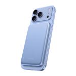 Baterie externa BMX SolidSafe Air Titanium, 5000mAh, Compatibila MagSafe, Incarcare Wireless 15W, USB-C, Albastru 5 - lerato.ro