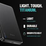 Baterie externa BMX SolidSafe Air Titanium, 10000mAh, Compatibila MagSafe, Incarcare Wireless 25W, USB-C, Negru 15 - lerato.ro