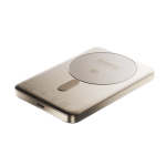 Baterie externa BMX SolidSafe Air, 10000mAh, Compatibila MagSafe, Incarcare Wireless 25W, USB-C, Gold 4 - lerato.ro