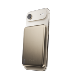 Baterie externa BMX SolidSafe Air, 10000mAh, Compatibila MagSafe, Incarcare Wireless 25W, USB-C, Gold 6 - lerato.ro