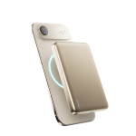 Baterie externa BMX SolidSafe Air, 10000mAh, Compatibila MagSafe, Incarcare Wireless 25W, USB-C, Gold 9 - lerato.ro