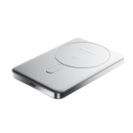 Baterie externa BMX SolidSafe Air Titanium, 10000mAh, Compatibila MagSafe, Incarcare Wireless 25W, USB-C, Silver 7 - lerato.ro