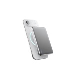 Baterie externa BMX SolidSafe Air Titanium, 10000mAh, Compatibila MagSafe, Incarcare Wireless 25W, USB-C, Silver 8 - lerato.ro