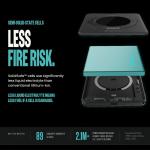 Baterie externa BMX SolidSafe Duo, 5000mAh, Compatibila MagSafe, Incarcare Wireless 15W, Suport rotativ 360 grade, USB-C, Negru 21 - lerato.ro