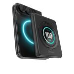 Baterie externa BMX SolidSafe Duo, 5000mAh, Compatibila MagSafe, Incarcare Wireless 15W, Suport rotativ 360 grade, USB-C, Negru 4 - lerato.ro