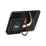 Baterie externa BMX SolidSafe Duo, 5000mAh, Compatibila MagSafe, Incarcare Wireless 15W, Suport rotativ 360 grade, USB-C, Negru 8 - lerato.ro