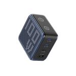Incarcator retea BMX GaNsta Pixel Display Charger, 1x USB-A, 3x USB-C, 100W, Albastru 5 - lerato.ro