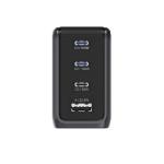 Incarcator retea BMX GaNsta Pixel Display Charger, 1x USB-A, 3x USB-C, 100W, Gri 3 - lerato.ro