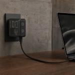 Incarcator retea BMX GaNsta Pixel Display Charger, 1x USB-A, 3x USB-C, 100W, Gri 4 - lerato.ro