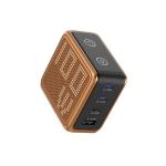 Incarcator retea BMX GaNsta Pixel Display Charger, 1x USB-A, 3x USB-C, 100W, Portocaliu 8 - lerato.ro