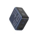 Incarcator retea BMX GaNsta Pixel Display Charger, 1x USB-A, 3x USB-C, 140W, Albastru 5 - lerato.ro