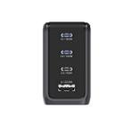 Incarcator retea BMX GaNsta Pixel Display Charger, 1x USB-A, 3x USB-C, 140W, Gri 3 - lerato.ro