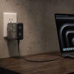 Incarcator retea BMX GaNsta Pixel Display Charger, 1x USB-A, 3x USB-C, 140W, Gri 4 - lerato.ro