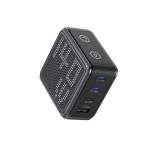 Incarcator retea BMX GaNsta Pixel Display Charger, 1x USB-A, 3x USB-C, 140W, Gri 5 - lerato.ro