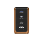 Incarcator retea BMX GaNsta Pixel Display Charger, 1x USB-A, 3x USB-C, 140W, Portocaliu 3 - lerato.ro