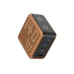 Incarcator retea BMX GaNsta Pixel Display Charger, 1x USB-A, 3x USB-C, 140W, Portocaliu 8 - lerato.ro