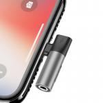 Adaptor Baseus L43, tata Lightning la mama Lightning si jack 3.5 mm, 2A, Silver 8 - lerato.ro