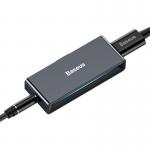 Adaptor Baseus L57, tata USB-C la mama USB-C si jack 3.5 mm, Quick Charge 3.0, 2A, Negru 4 - lerato.ro