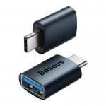 Adaptor USB-C la USB Baseus OTG Ingenuity, 10 Gbps, Albastru 10 - lerato.ro