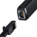 Adaptor de retea extern Baseus Lite Series, USB-C la RJ45, Viteza de pana la 1000 Mbps, Negru 3 - lerato.ro