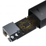Adaptor de retea extern Baseus Lite Series, USB-C la RJ45, Viteza de pana la 1000 Mbps, Negru 5 - lerato.ro