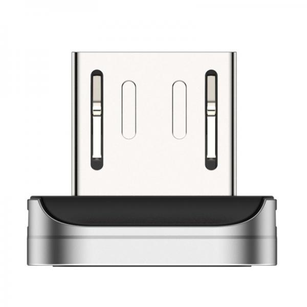 Adaptor Baseus pentru cablu Magnetic Zinc Micro-USB, Silver 1 - lerato.ro