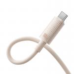 Cablu pentru incarcare si transfer date Baseus Habitat Series, 2x USB-C, 100W, Fast Charging, 1m, Roz 4 - lerato.ro